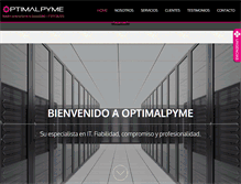 Tablet Screenshot of optimalpyme.com